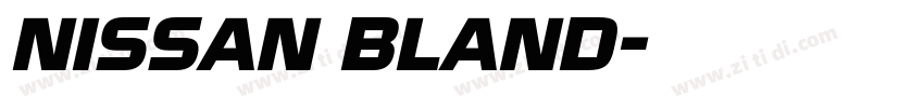 NISSAN BLAND字体转换